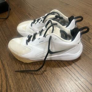 Nike White and Black Low-Top Athletic Sneakers